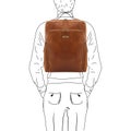 Tuscany Leather Bangkok &ndash; Nahkainen L&auml;pp&auml;rireppu (Iso), vaaleanruskea