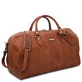 Tuscany Leather Lisbona &ndash; Nahkainen Viikonloppulaukku (Iso), Musta
