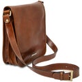 Tuscany Leather Nahkainen Hunaja Messenger olkalaukku