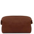 Tuscany Leather Smarty ruskea nahkainen pieni toilettilaukku