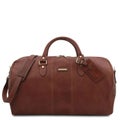 Tuscany Leather Lisbona &ndash; Nahkainen Viikonloppulaukku (Iso), Ruskea