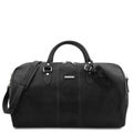 Tuscany Leather Lisbona &ndash; Nahkainen Viikonloppulaukku (Iso), Musta