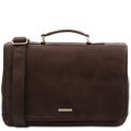 Tuscany Leather Mantova &ndash; Nahkainen &rdquo;Smart&rdquo; -salkku, Tummanruskea