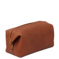 Tuscany Leather Smarty Vaaleanruskea toilettilaukku Small