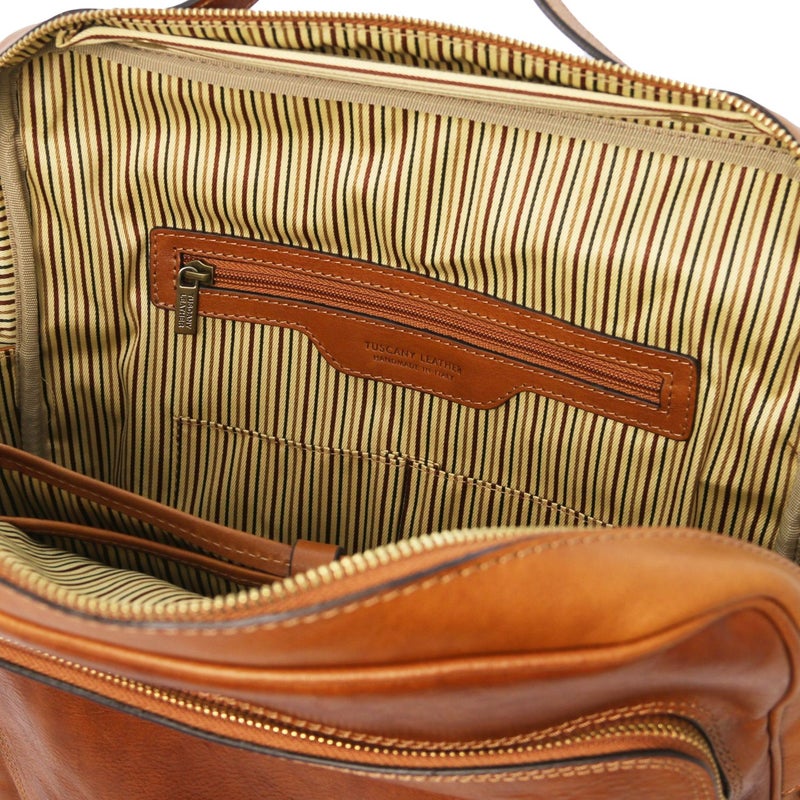 Tuscany Leather Bangkok &ndash; Nahkainen L&auml;pp&auml;rireppu (Iso), Vaaleanruskea