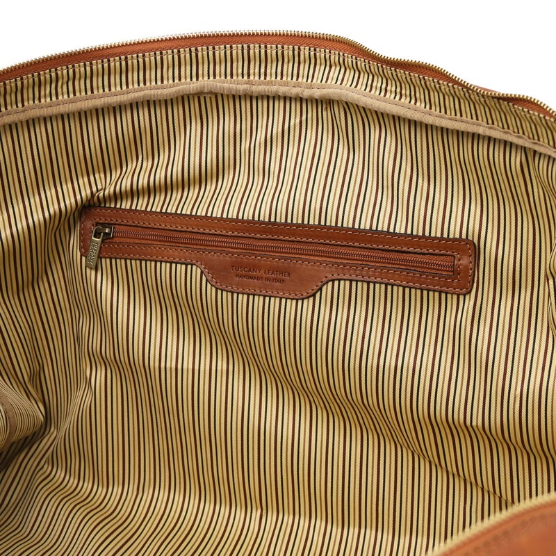 Tuscany Leather Lisbona &ndash; Nahkainen Viikonloppulaukku (Iso), Musta