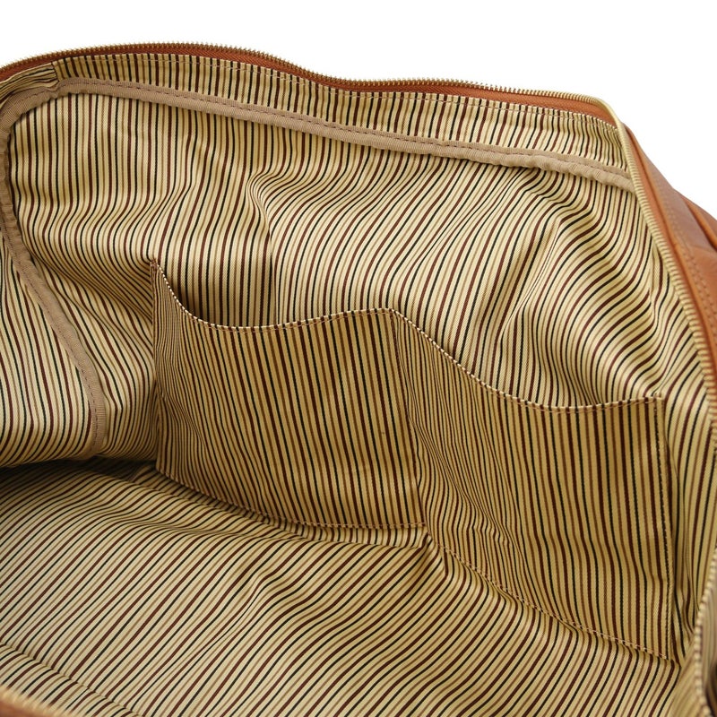 Tuscany Leather Lisbona &ndash; Nahkainen Viikonloppulaukku (Iso), Musta
