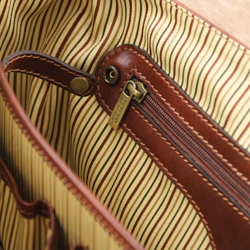Tuscany Leather Mantova &ndash; Nahkainen &rdquo;Smart&rdquo; -salkku, Ruskea