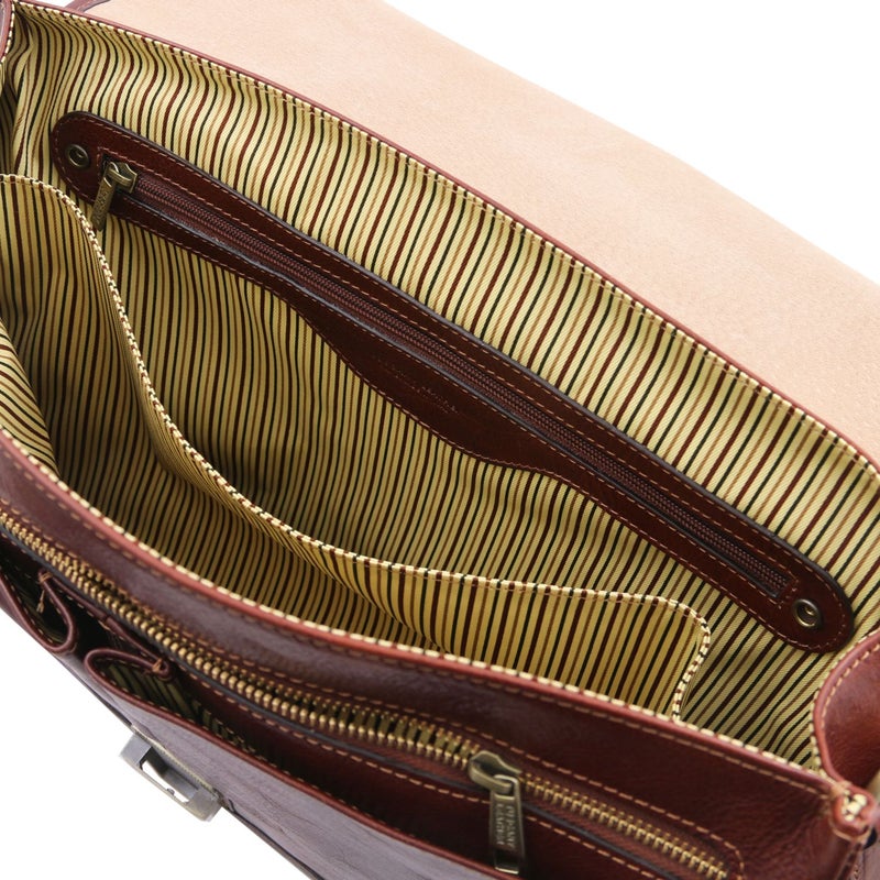 Tuscany Leather Mantova &ndash; Nahkainen &rdquo;Smart&rdquo; -salkku, Ruskea