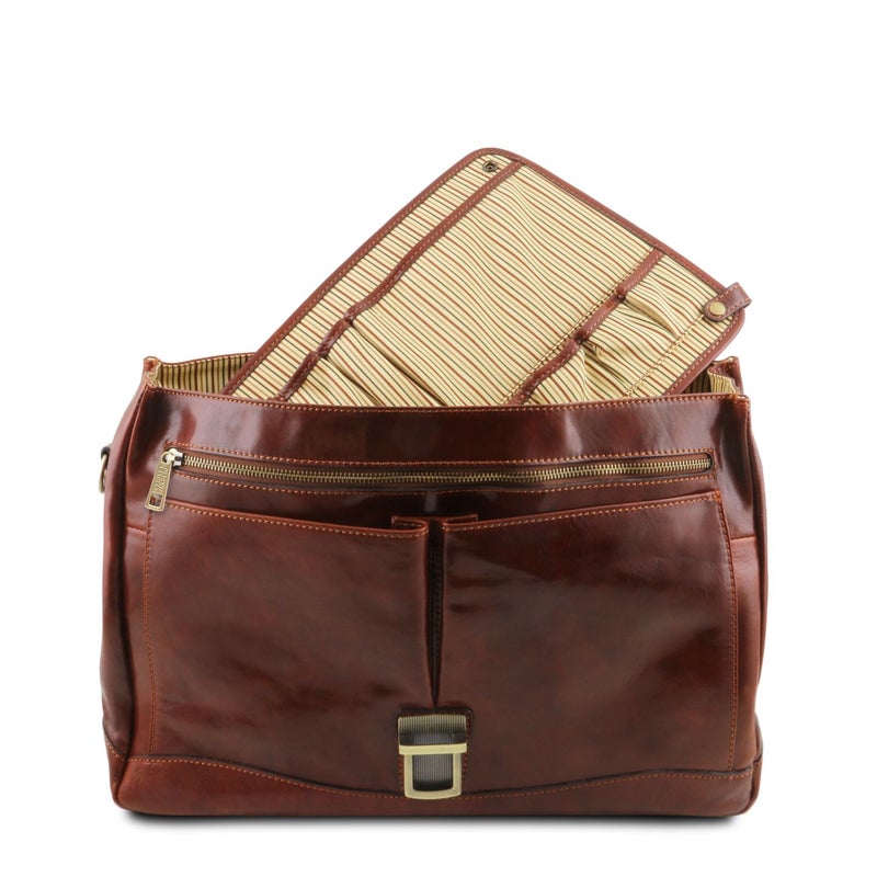 Tuscany Leather Mantova &ndash; Nahkainen &rdquo;Smart&rdquo; -salkku, Ruskea