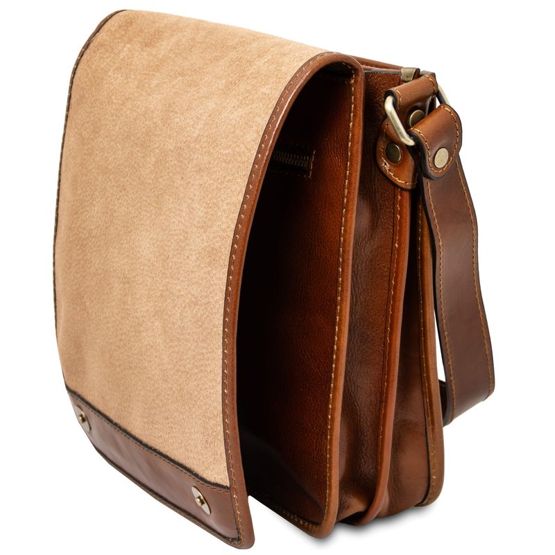 Tuscany Leather Nahkainen Hunaja Messenger olkalaukku