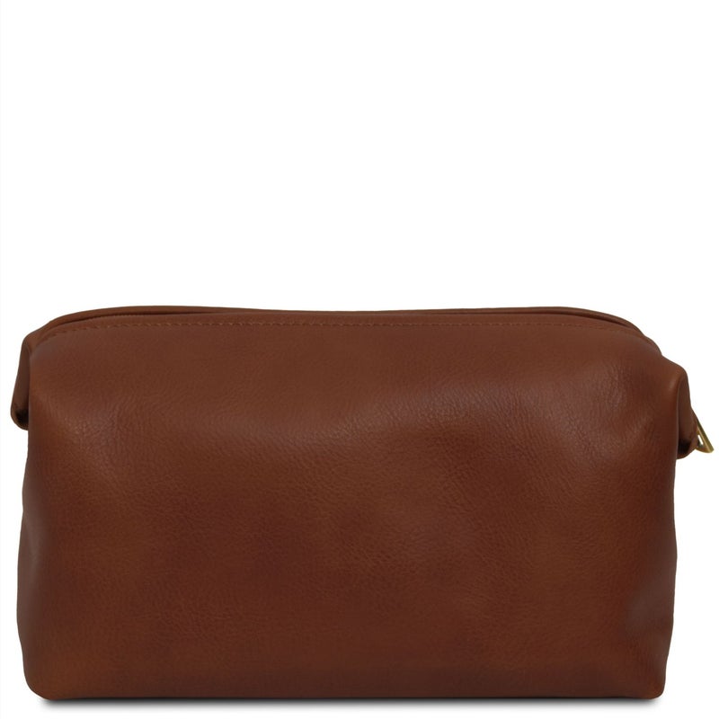 Tuscany Leather Smarty meikki-toilettilaukku iso ruskea