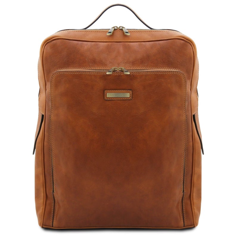 Tuscany Leather Bangkok &ndash; Nahkainen L&auml;pp&auml;rireppu (Iso), Vaaleanruskea